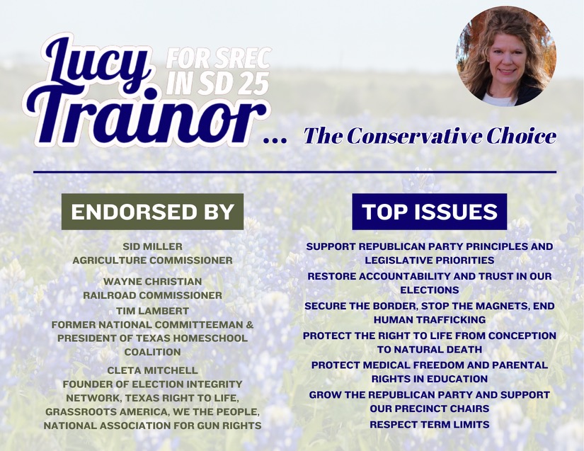 I’m humbly asking for your vote on Friday, May 24, 2024 at 8:00 AM in the Lila Cockrell Theater. I'm ready to serve as your next #SREC Committeewoman for #SD25. #txgop #txlege