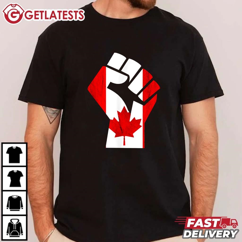 Handfist Maple Leaf Canadian Pride T-Shirt #MapleLeaf #CanadianPride #canadaprideshirt #getlatests getlatests.com/product/handfi…