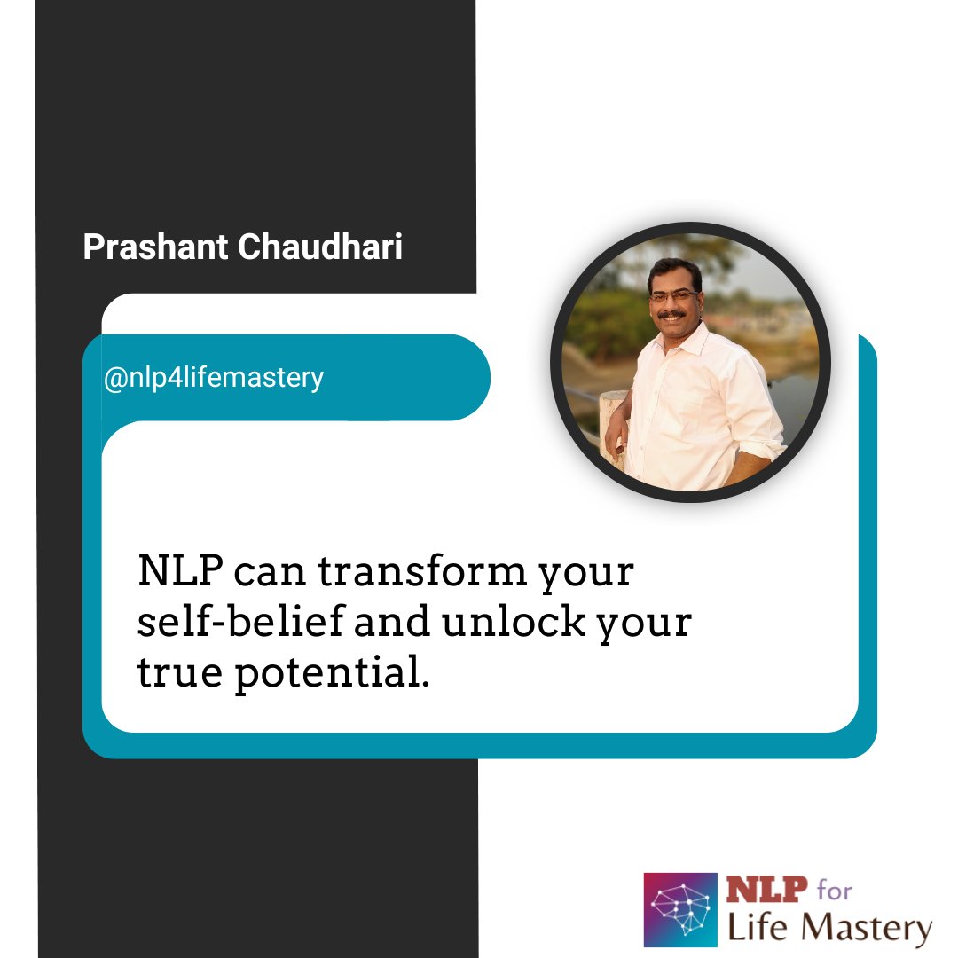 'NLP can transform your self-belief and unlock your true potential.' #NLP #SelfBelief #PersonalGrowth