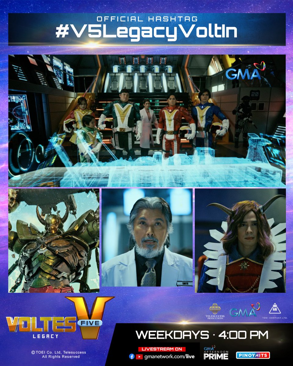 LET'S #V5LegacyVoltIn NA MAMAYA! Makakalaban na ng Voltes team ang unang Boazanian beastfighter! Kita-kits mamayang 4:00 PM para sa super robot action sa hapon! Let's volt in again for #VoltesVLegacy! 👊⚡ Visit gmanetwork.com/VoltesVLegacy for more content!