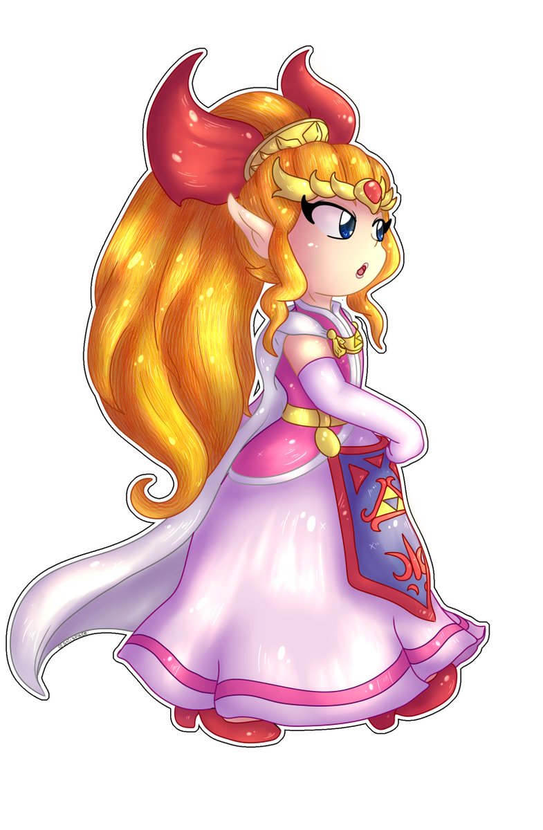 Me encanta el estilo toon de esta version de Zelda, she is gorgeous. 
dibujo viejo que hize para un collage (que jamas vi como quedo el resultado final...cuak )
#Digitalart #Princesszelda #Zelda