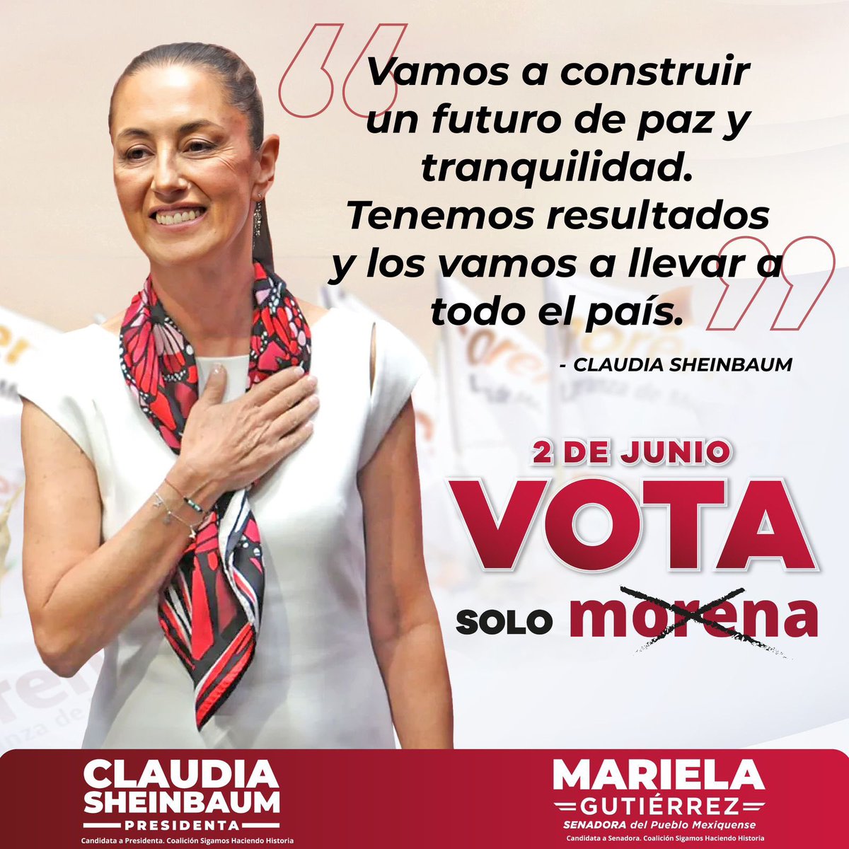 #DebateINE #ClaudiaPresidenta #SigamosHaciendoHistoria #VotaMorena