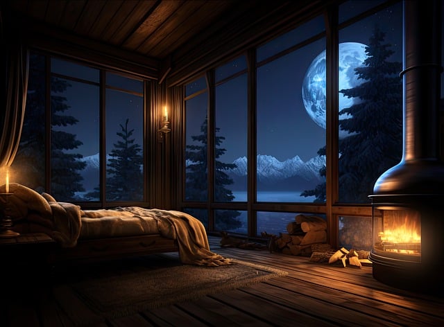 kiberstalker ©️ Pixabay | #photography #naturephotography #aigenerated #bedroom #night #interior #decor