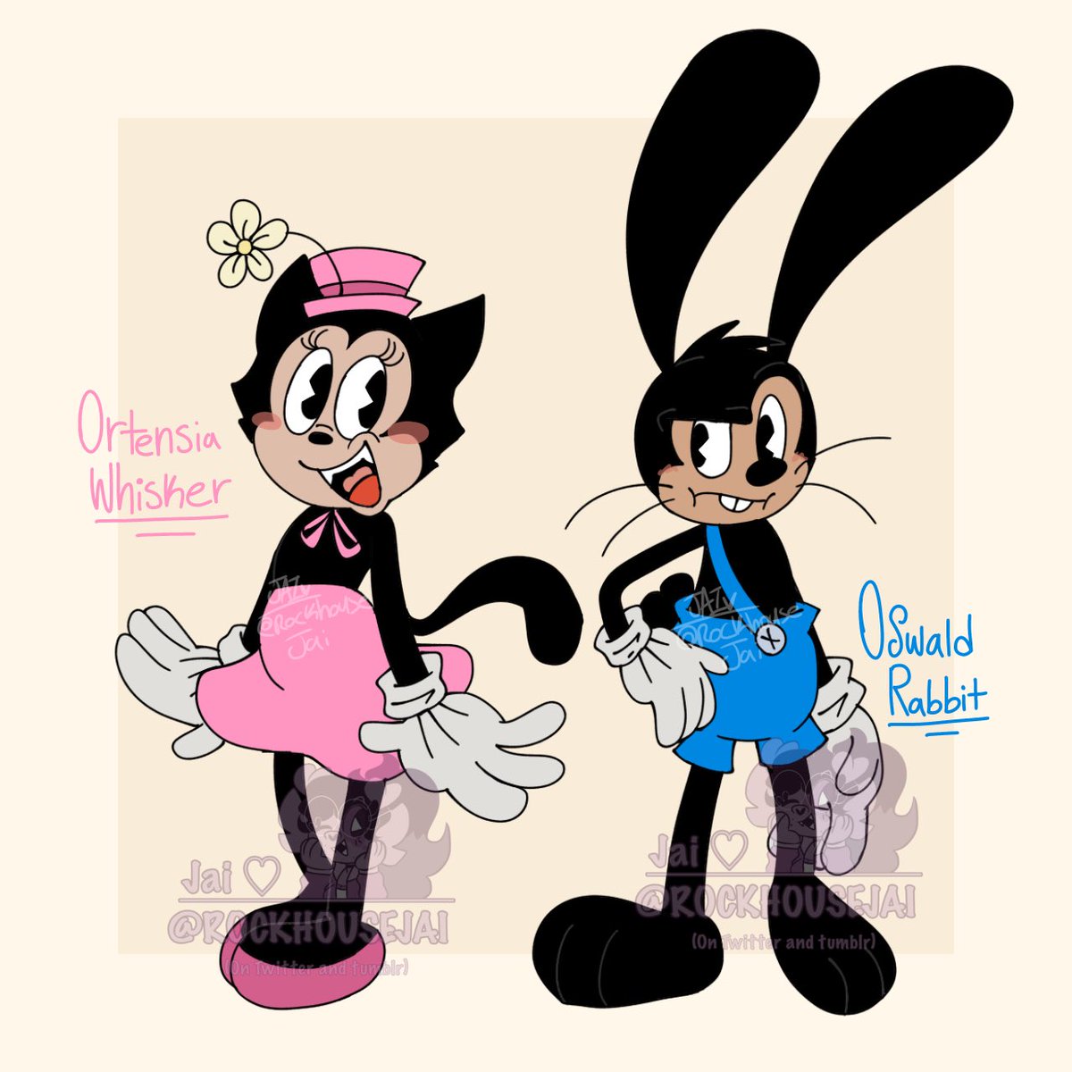 Idk today’s been a boring day

Uhhh have some Oswald and Ortensia redesign (well kinda lol)

-#Oswaldtheluckyrabbit