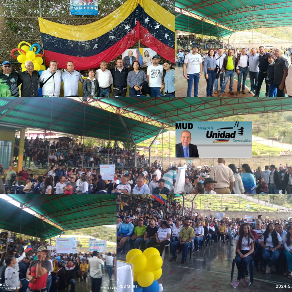 #19Mayo Mun Guaraque se vistió de #Unidad en gran acto con los equipos de cada parroquia, el Cdo de Campaña Venezuela regional, PU, Comanditos comprometidos en la defensa del voto Todos a votar en la Tarjeta de la Mesa de la Unidad Democràtica @EdmundoGU