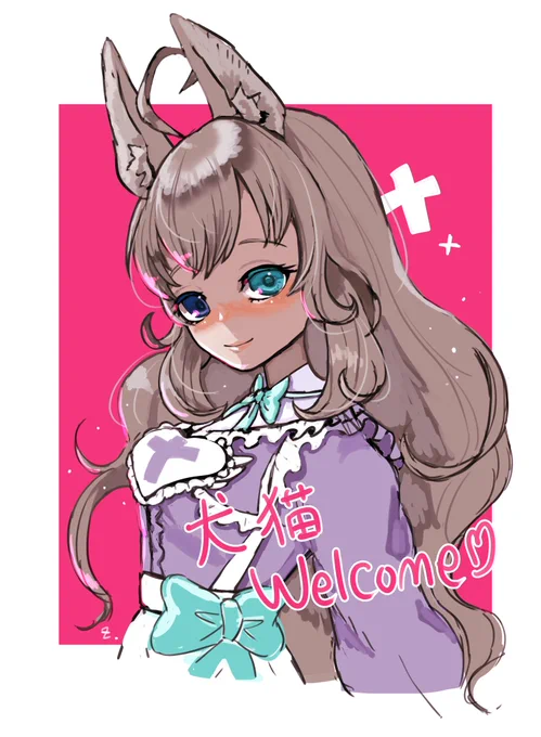 Vライバー・犬猫Welcome様(  )を落書きさせていただきました!かわいいキャラって難しいな～!!!楽しかったです!!!ありがとうございました。 