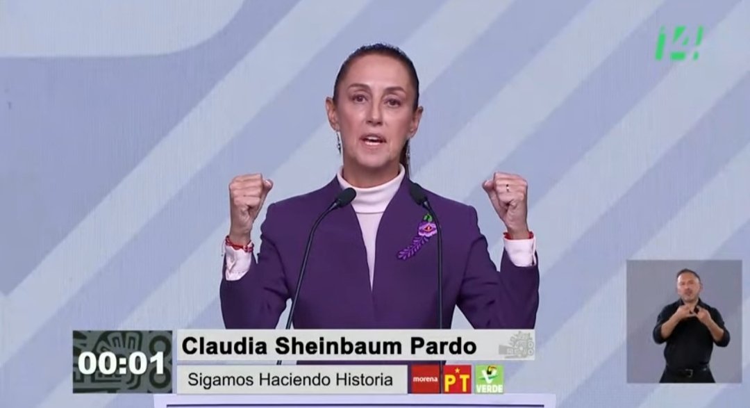 Para gobernar se requiere un proyecto sólido y políticas públicas claras. Hoy Claudia Sheinbaum mostró que los tiene. También mostró su humanismo y profundo amor a México. Por eso. #ClaudiaPresidenta 🇲🇽