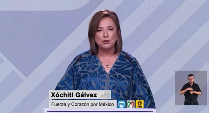 “México tiene dos caminos que siga la corrupción, la violencia y la mentira o el camino que yo te ofrezco un gobierno honesto, que trabajemos en recuperar la paz y la tranquilidad, pero sobre todo que recuperemos la libertad“, señaló @XochitlGalvez en su mensaje final