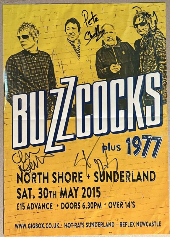 BUZZCOCKS- Fully Signed Gig poster May 2015 - Pete Shelley, Steve Diggle & More

Ends Fri 24th May @ 4:44pm

ebay.co.uk/itm/BUZZCOCKS-…

#ad #PunkRecords #vinyl #VinylRecords