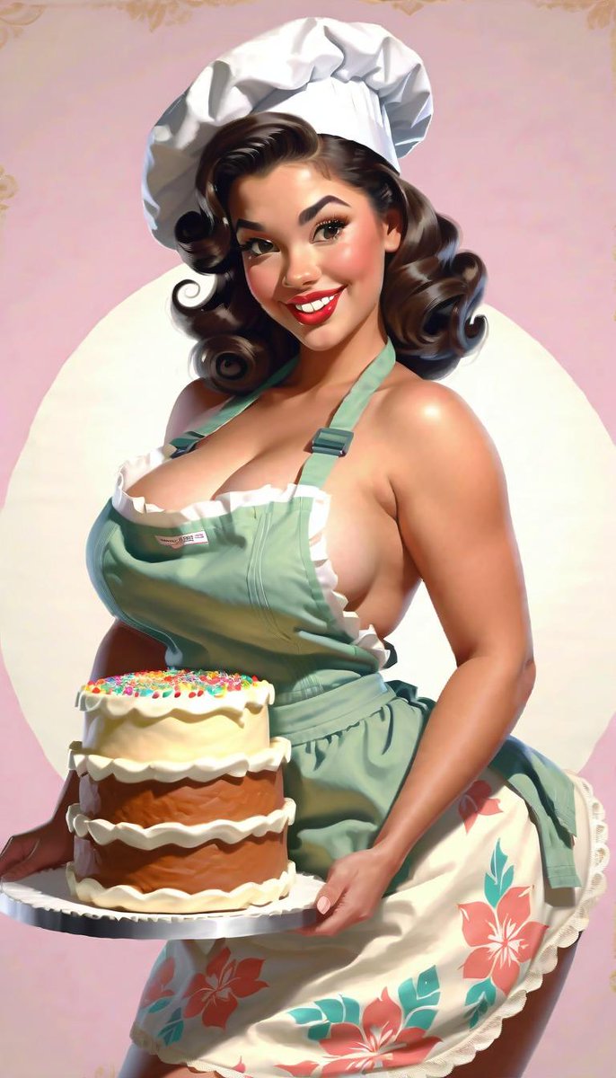 One last pic for #WorldBakingDay. Hope you cooked up something fun today!

#pinup #AIArtwork #aiartist #aigirl #imgnai