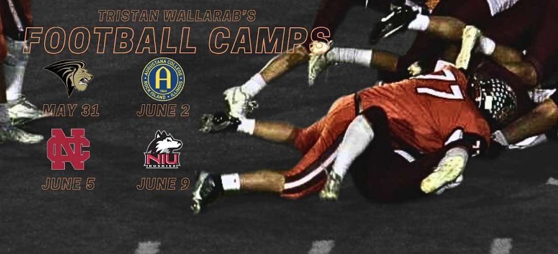 Tristan Wallarab (@wallarabtrista) on Twitter photo The camps I will be at this summer , looking forward to compete!!
<a href="/AugieILfootball/">Augustana Football</a> <a href="/LindenwoodFB/">Lindenwood Football</a> <a href="/NIU_Football/">NIU Football</a> <a href="/uthsfootball/">Panther Football</a> <a href="/Welch_UTFB/">Nick Welch</a> The camps I will be at this summer , looking forward to compete!!
<a href="/AugieILfootball/">Augustana Football</a> <a href="/LindenwoodFB/">Lindenwood Football</a> <a href="/NIU_Football/">NIU Football</a> <a href="/uthsfootball/">Panther Football</a> <a href="/Welch_UTFB/">Nick Welch</a>