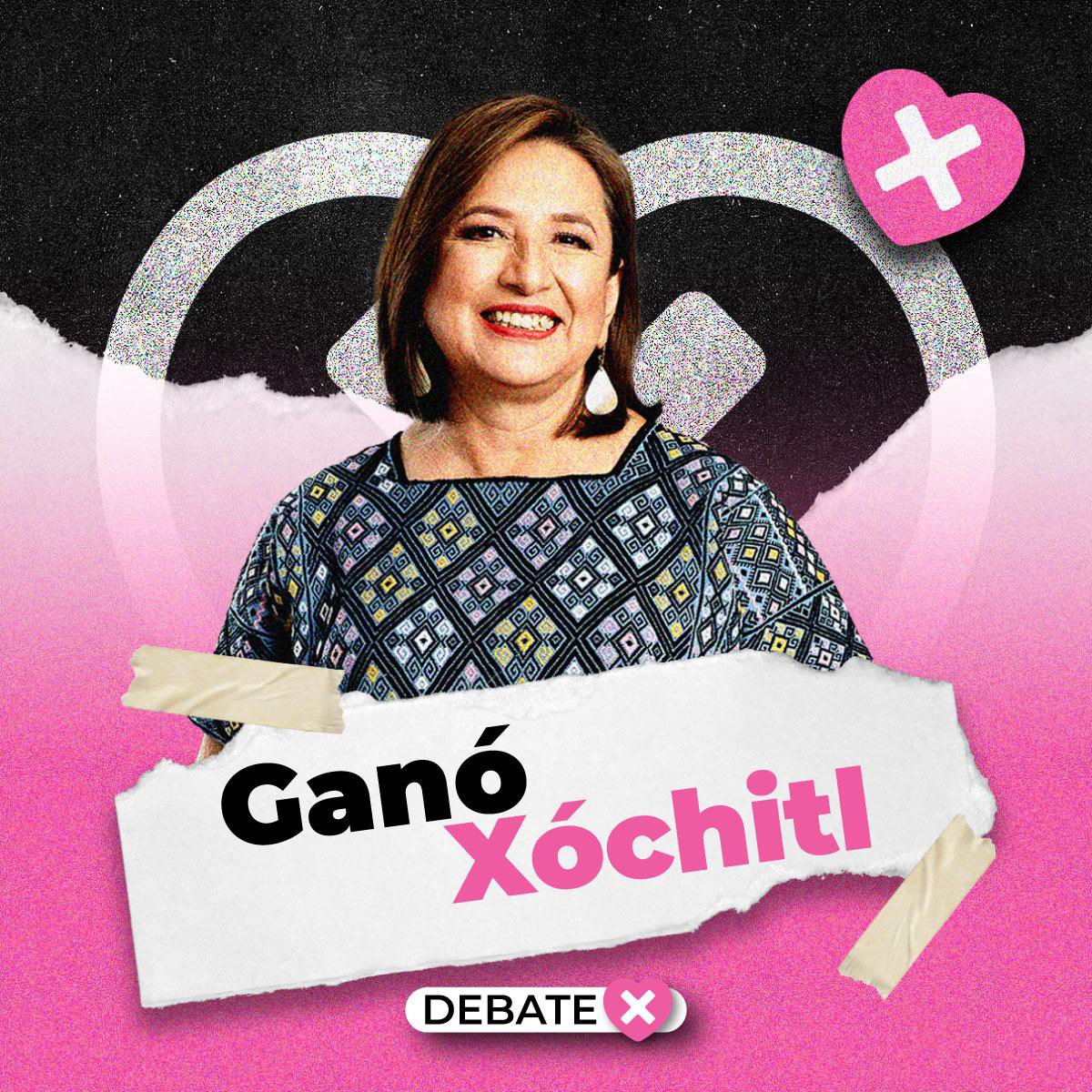 No sólo ganó el debate…

@XochitlGalvez ARRASÓ como ARRASARÁ en las urnas el 2 de junio. 

¡¡Su fuerza, de la mano de millones de mexicanos, es imparable!! 

#MareaRosaConXóchitl
#DefendamosLaRepública 
#DeLaMarchaALasUrnas 
#XochitlPresidenta 
#YoConXóchitl