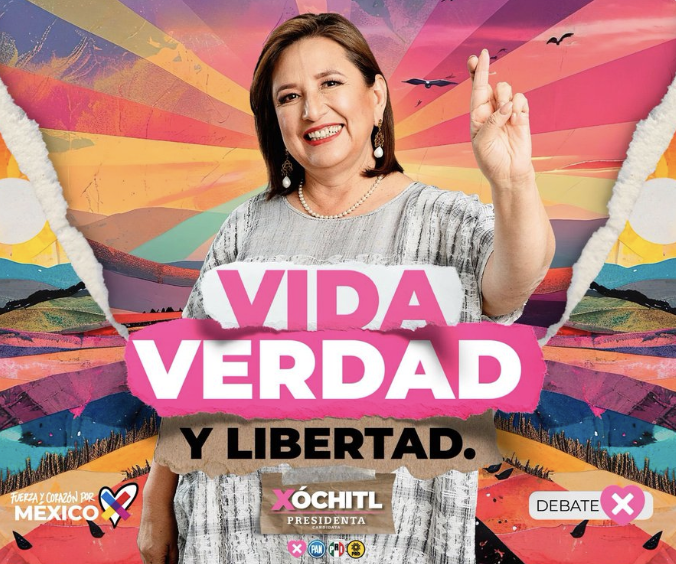 #DebateINE || VIDA, VERDAD, LIBERTAD. Felicidades @XochitlGalvez, nuevamente, ganaste el debate. El #2DeJunio vamos a ganar en las urnas. #XóchitlGálvezPresidenta