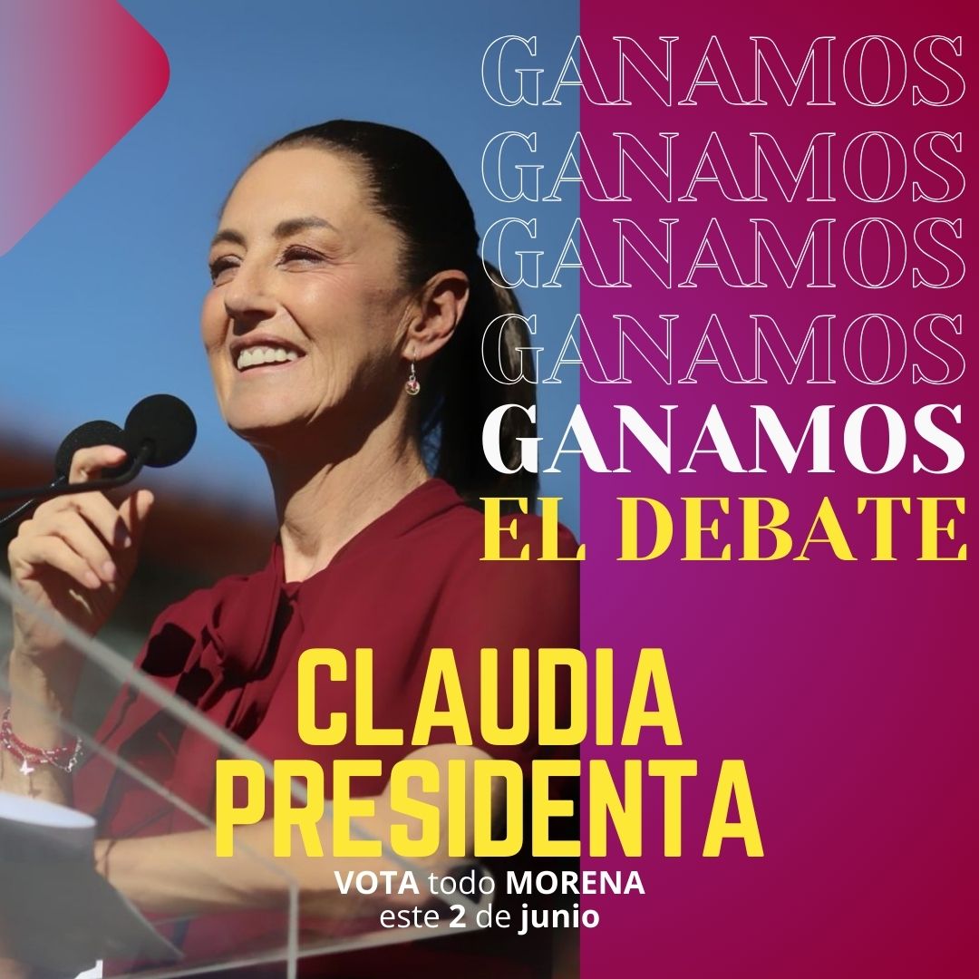 senorapresi's tweet photo. #ClaudiaPresidenta
#ClaudiaGanaElDebate https://t.co/sszCsAVk7X