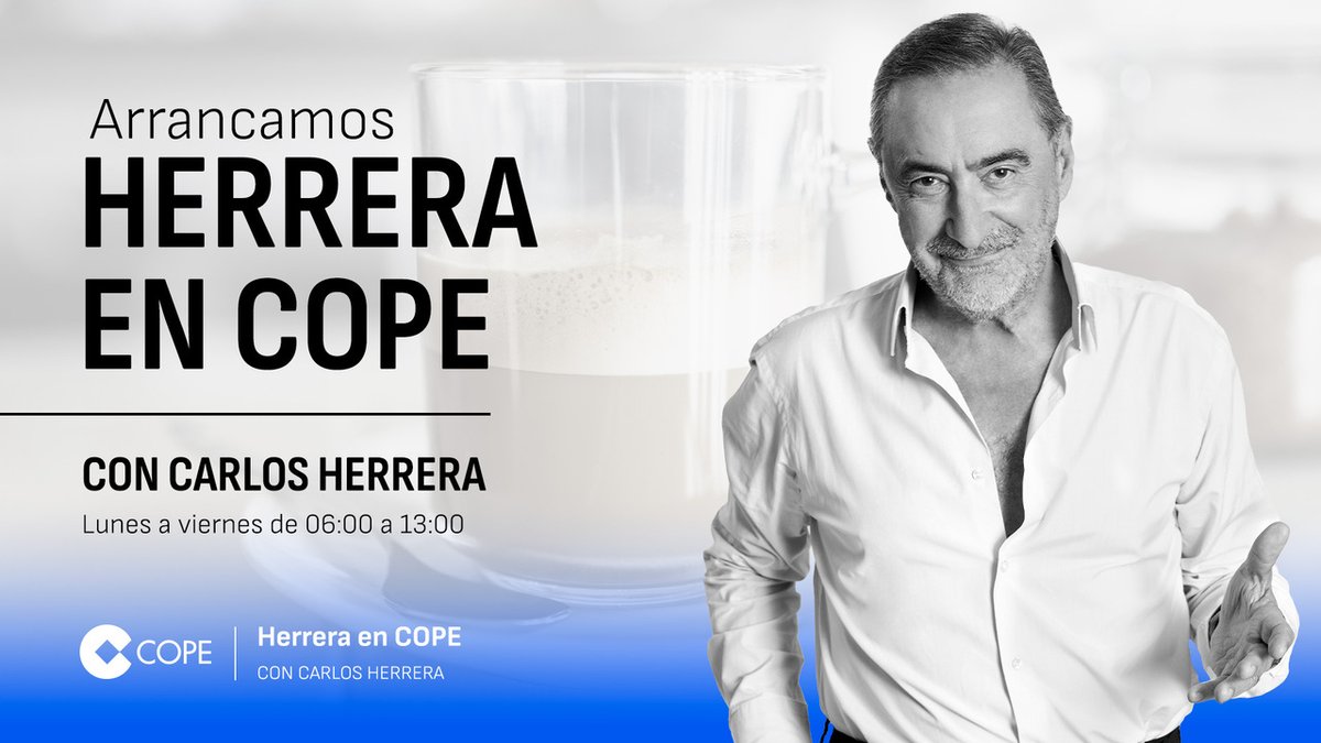 📅¡Comenzamos semana! 📻Arranca @herreraencope con toda la información, el análisis y el mejor entretenimiento hasta las 13h.🎙 🎧¡Escúchalo aquí!🎧 ➡cope.es/directos/net1