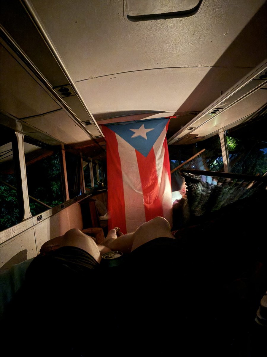 DevBasedSolana's tweet photo. DEV $BASED is traveling all over the Puerto Rico island onboarding people to Solana 💎 The next few days he will be staying in this bus, thanks to the community. Definitely better than the car ☝🏽 

I hope soon @phantom and I can collaborate on a custom sprinter camper van. Deck it out in phantom wallet branding and drive it all over the world educating people about blockchain/ DeFi 👨‍🏫  

The goal is clear 💯