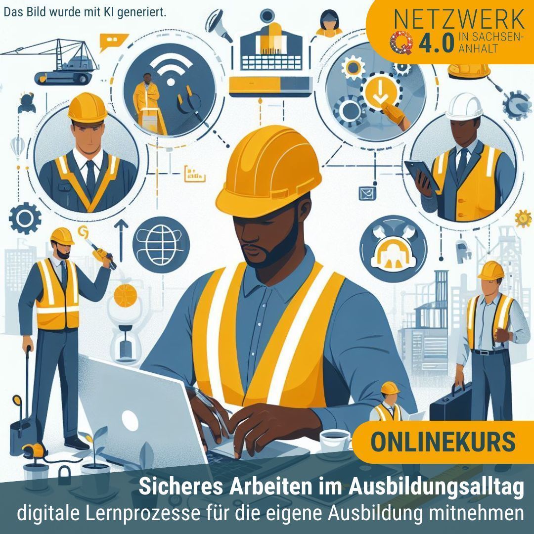 🛠️ Sind Sie bereit, die Sicherheit in Ihrer Ausbildung auf das nächste Level zu heben? Unser neuer Onlinekurs “Sicheres Arbeiten im Ausbildungsalltag - digitale Lernprozesse für die eigene Ausbildung mitnehmen” ist jetzt verfügbar! Anmeldung unter: kurzelinks.de/v9ma