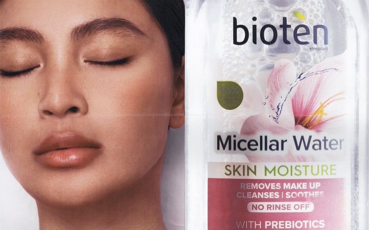 Nadine Lustre x BIOTEN

Micellar Water for normal skin with 96% ingredients of natural origin contains 100% natural and sustainable Quince extract that helps retain the skin's natural moisture while it smoothes your epidermis.

#BiotenPH #Bioten #LoveMoreFresh 
#NadineLustre