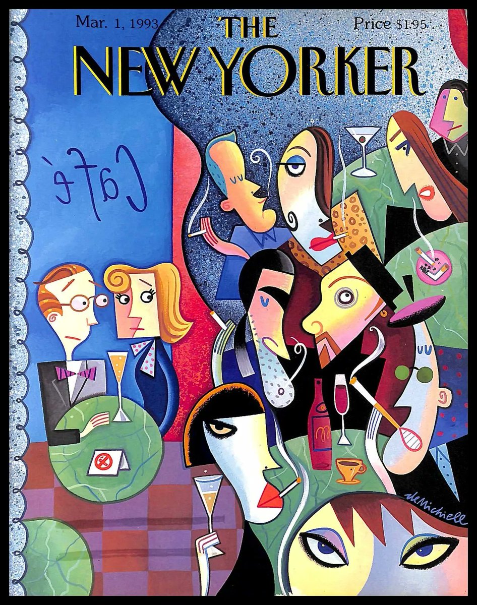 1993,The New Yorker March 1 1993 Cover Art by Robert deMichiell