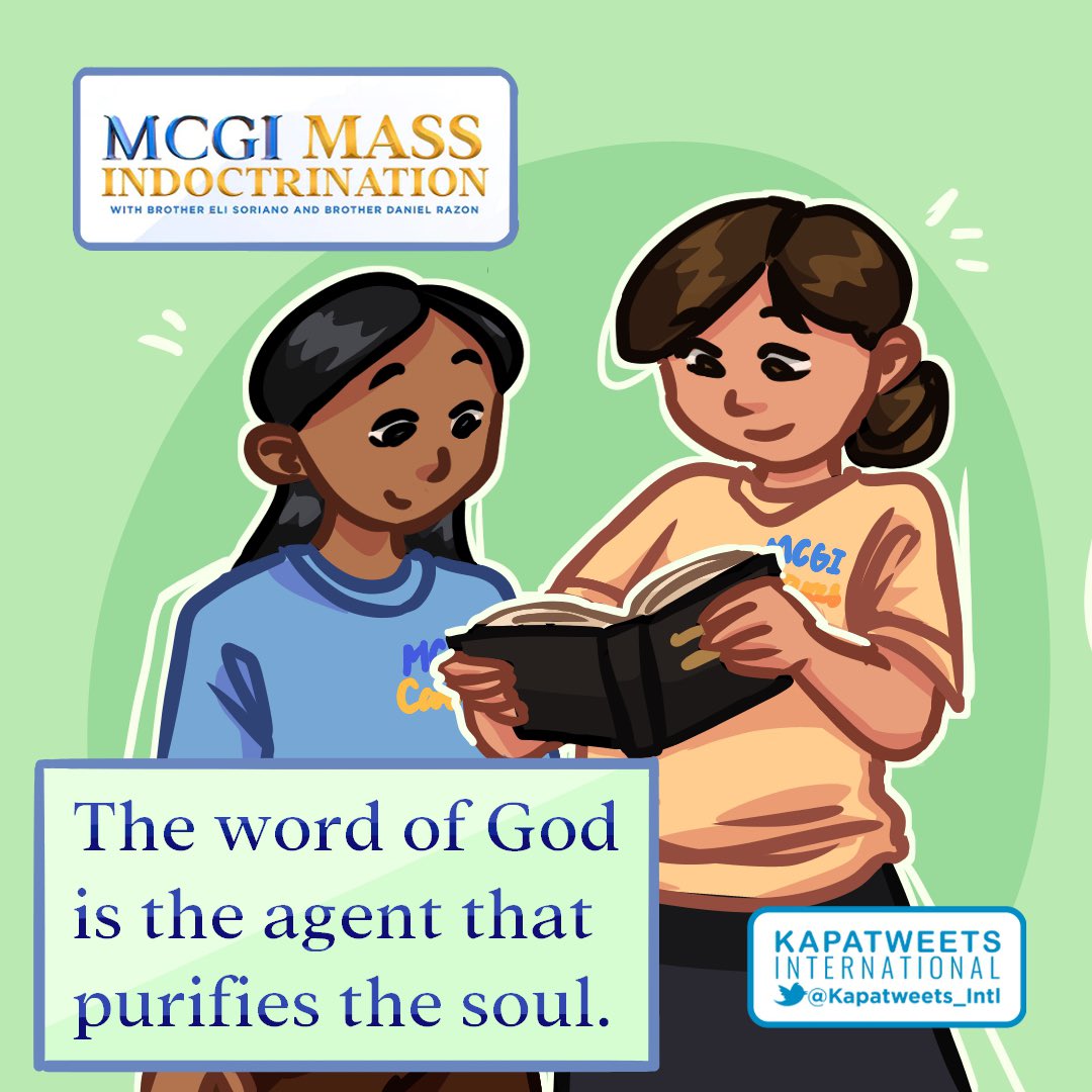 KAPATWEETS INTL | #PureDoctrinesOfChrist (@kapatweets_intl) on Twitter photo Study and learn the words of God with us!
You are cordially invited to the Members Church of God International’s Mass Indoctrination sessions!
Day 1 begins LATER at 7 p.m. Philippine time. See you on all <a href="/mcgidotorg/">Members Church of God International</a> streaming platforms. Study and learn the words of God with us!
You are cordially invited to the Members Church of God International’s Mass Indoctrination sessions!
Day 1 begins LATER at 7 p.m. Philippine time. See you on all <a href="/mcgidotorg/">Members Church of God International</a> streaming platforms.