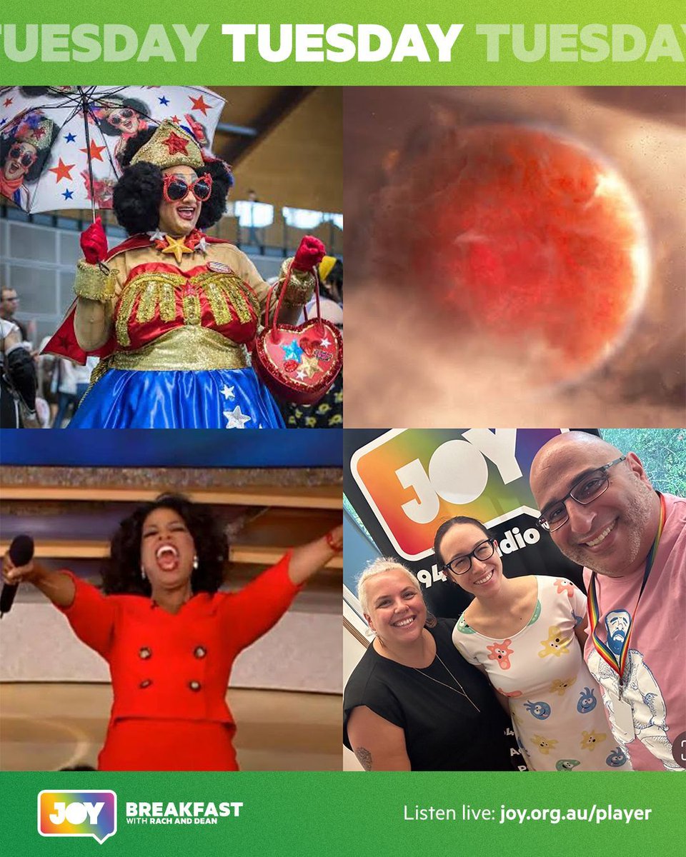 Tuesday morn on @JOY949, we reveal another MAJOR prize to can win by becoming a member, renewing or buying merch for JOY Radiothon.
_ what does outer space and fairy floss have to do with each other? The Fabulous Wonder Mama & more!

Join us 7-9am on #JOYBreakfast   
#JOY30