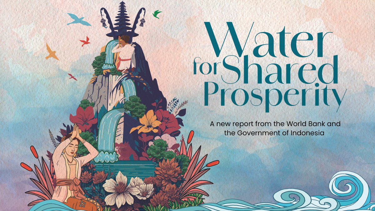 . @WorldBankWater latest report, Water for Shared Prosperity, released at the #10thWorldWaterForum highlights that: Water stress and climate change has the potential to slow down entire economic and trade systems. Read press release: wrld.bg/fXSB50RMMRN