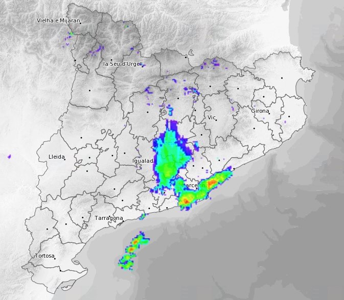 🔷 Avui s'espera una jornada de temps insegur. Xàfecs ara de bon matí a la costa i prelitoral de Barcelona i punts de la Catalunya Central. A la tarda les tempestes quedaran concentrades a les comarques de Girona, Pirineu, Prepirineu i Prelitoral. Localment seran forts.