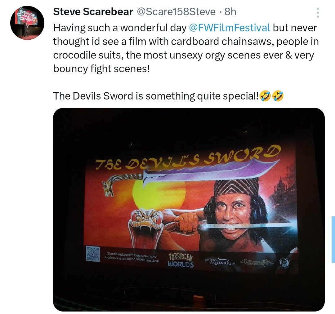 GilaFilmID's tweet photo. That moment film GOLOK SETAN-nya Bary Prima versi restorasi premiere layar IMAX. Lihat isi studionya, bisa full ampe depan gitu 🥺🥺 https://t.co/LcA1pr1CTU