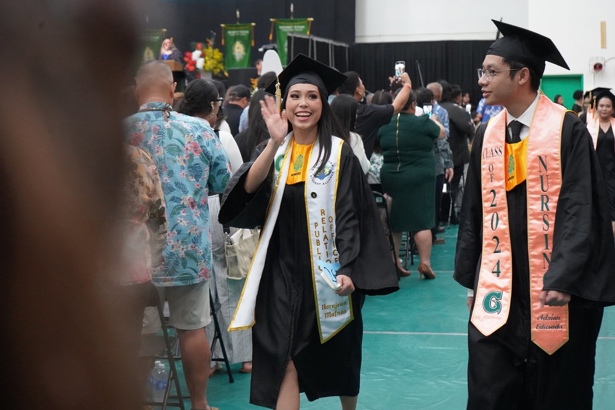 The University of Guam conferred degrees Sunday to 315 graduates at its Fañomnåkan 2024 Commencement Ceremony in the Calvo Field House. Congratulations, Tritons! 🔱 🎓 Read more at url.uog.edu/PD38Ww