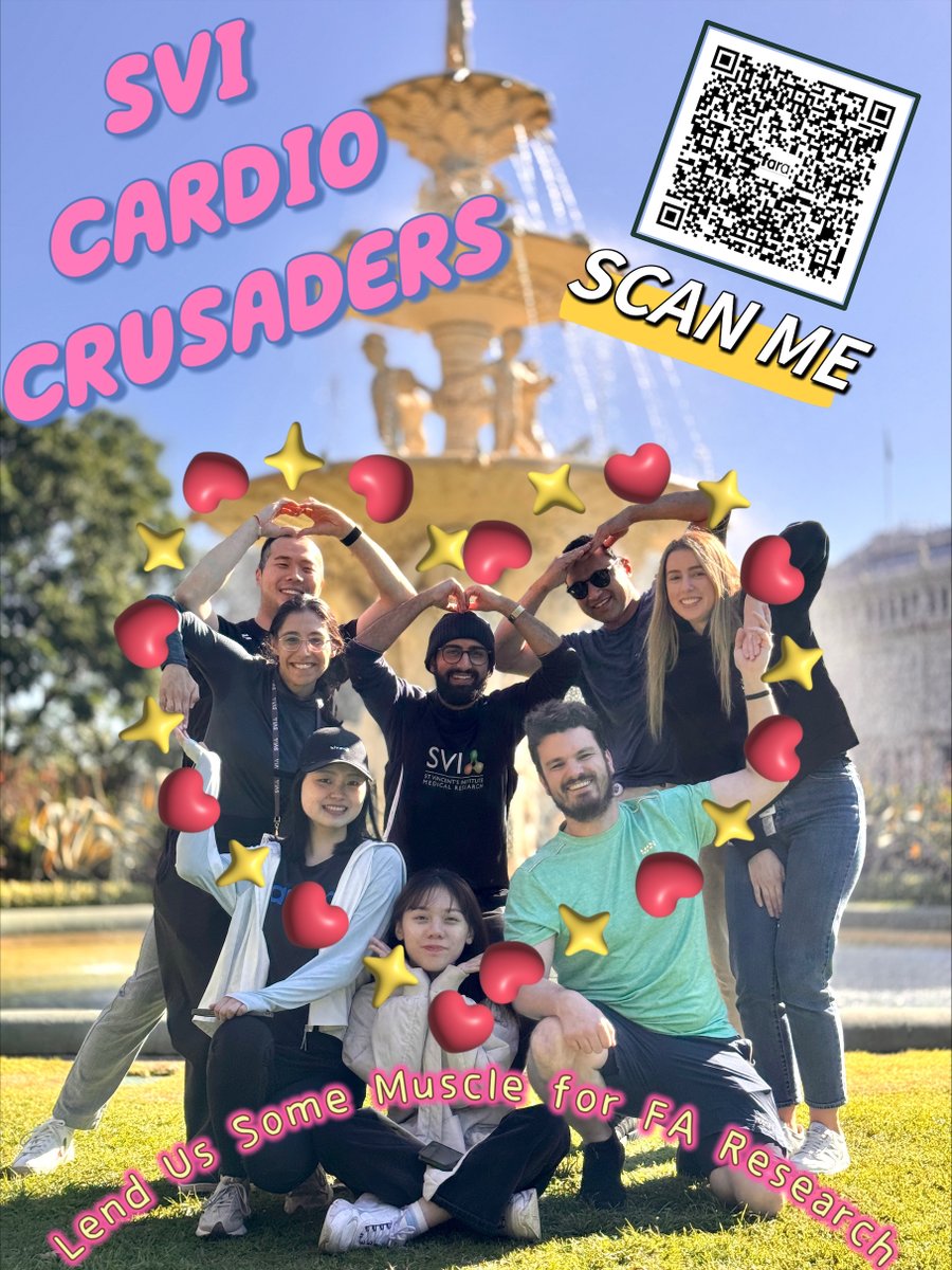 🙏Support Friedreich Ataxia Research!📷The Cardiac Lab at #SVIResearch is flexing its muscles for #lendussomemuscle. Your donation matters! 📷 Together, we can cure FA! 📷 Donate here: au.lendussomemuscle.com/lend-us-some-m…
Every donation is matched $ for $ #FriedreichAtaxia #FARAAustralia