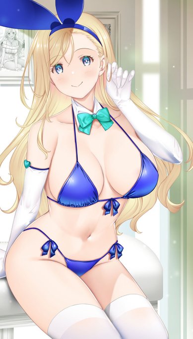 @parsleycelery ありがとうございます!<(_ _)>
今回はビキニが青くしたので両手足白くしてみましたw 