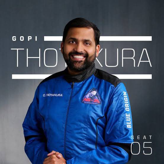 AP born Gopi Thotakura Makes History as First Indian Space Tourist on Blue Origin Mission

Gopi Thotakura, an entrepreneur and pilot born in Vijayawada, Andhra Pradesh, made history on Sunday evening by becoming the first Indian to venture into space as a tourist. He was part of