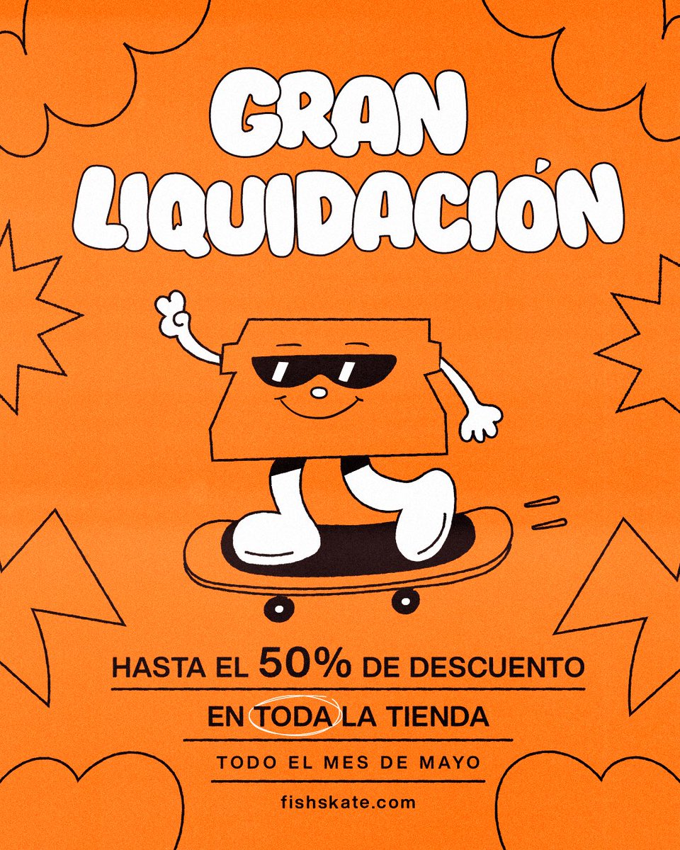 Te invitamos a aprovechar estos días para pasar saludando, conmemorar, celebrar y, por qué no, llevarse un pedacito de Fish Skate a casa con nuestras ofertas especiales. 🔥🧡
#SupportYourLocalSkateshop