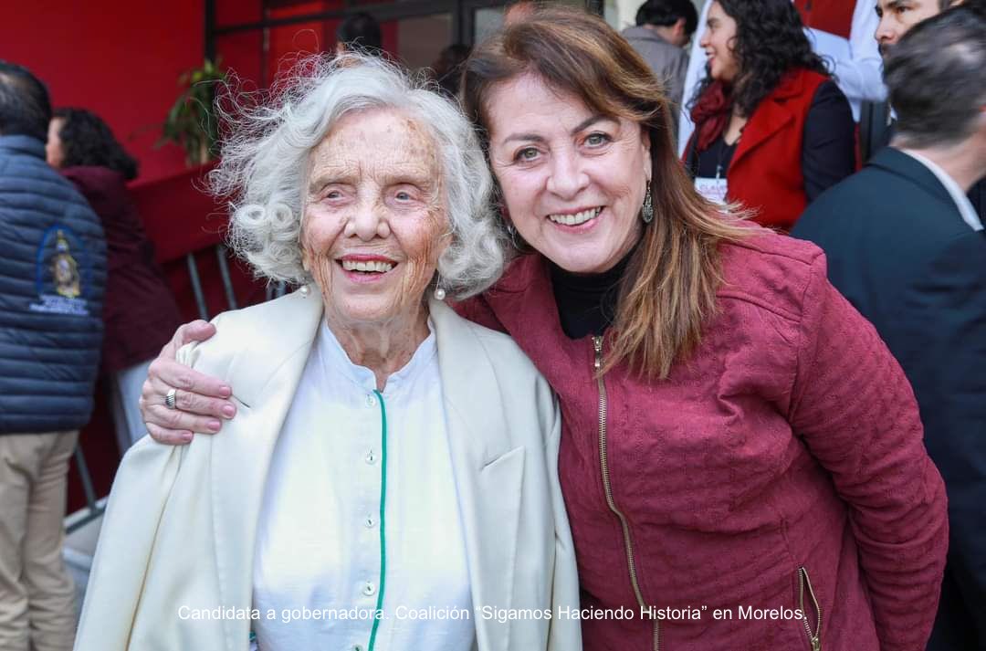 No podíamos darle un mejor regalo a nuestra querida Elena Poniatowska en su cumpleaños 92 que un desempeño como el que tuvo @Claudiashein en el debate y la certeza de que el país de derechos y justicia social por el que luchó siempre, va quedar en buenas manos. ¡Felicidades