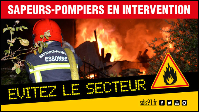 🚨 🔥 Les sapeurs-#pompiers du @sdis91 interviennent pour un #feu d'entrepôt, sur 'MARCOUSSIS' au niveau de la D35. Merci de respecter le périmètre de sécurité et de faciliter l’accès des #secours - #secours @Prefet91 #essonne