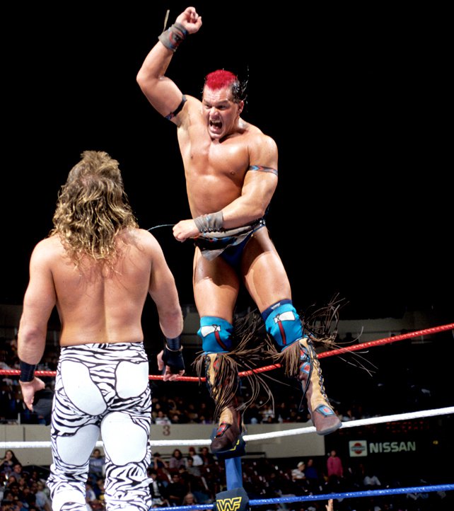 📸 WWF Action Shot! #WWF #WWE #Wrestling #ShawnMichaels #Tatanka