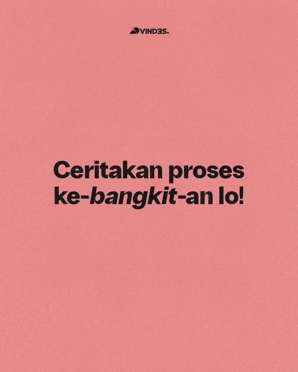 Gapapa jatuh, tapi bangkit lagi ya, pelan-pelan.

Selamat Hari Kebangkitan Nasional!