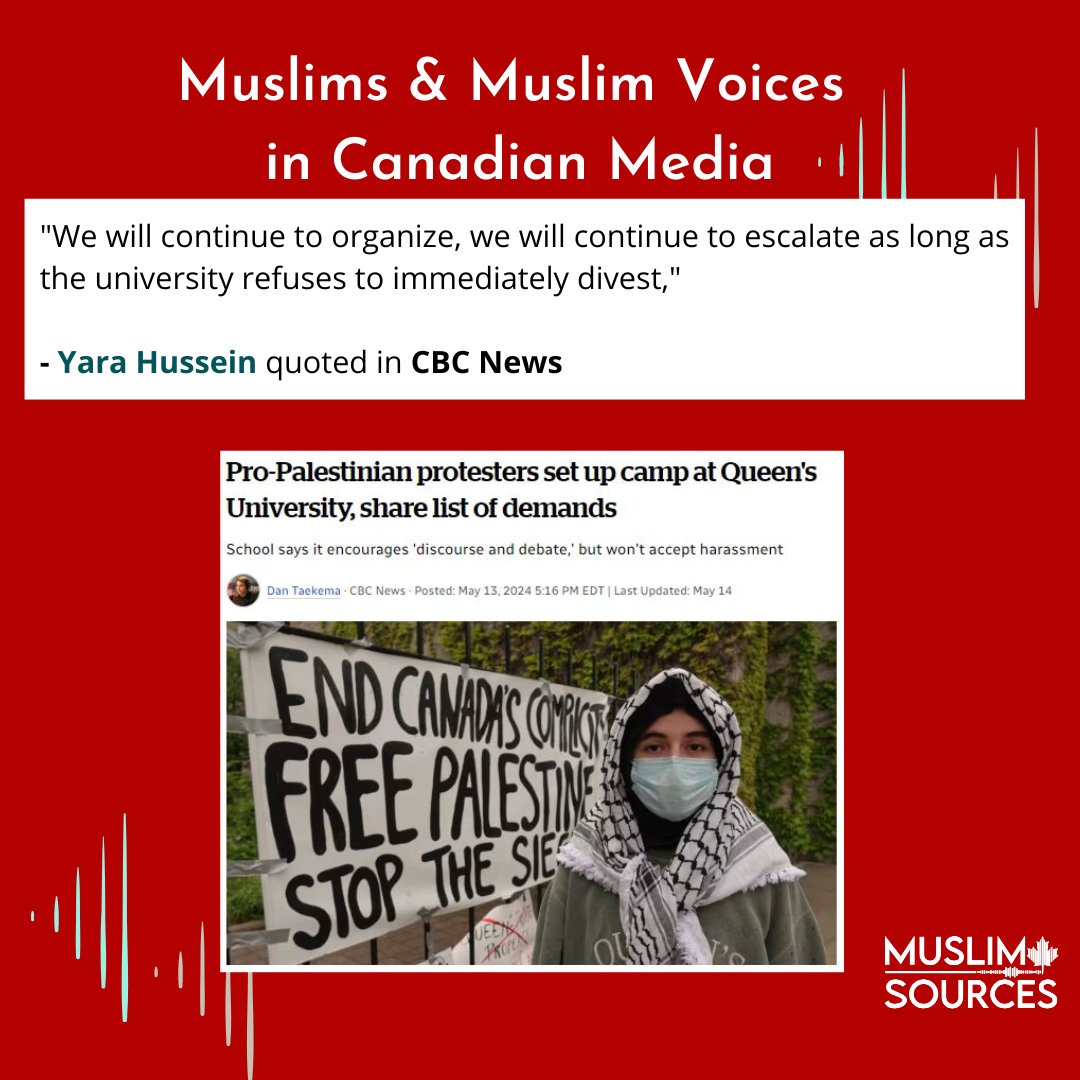 MuslimSources's tweet image. Our highlights of Muslims and Muslim voices in Canadian media this past week:  #amplifyingMuslimvoices