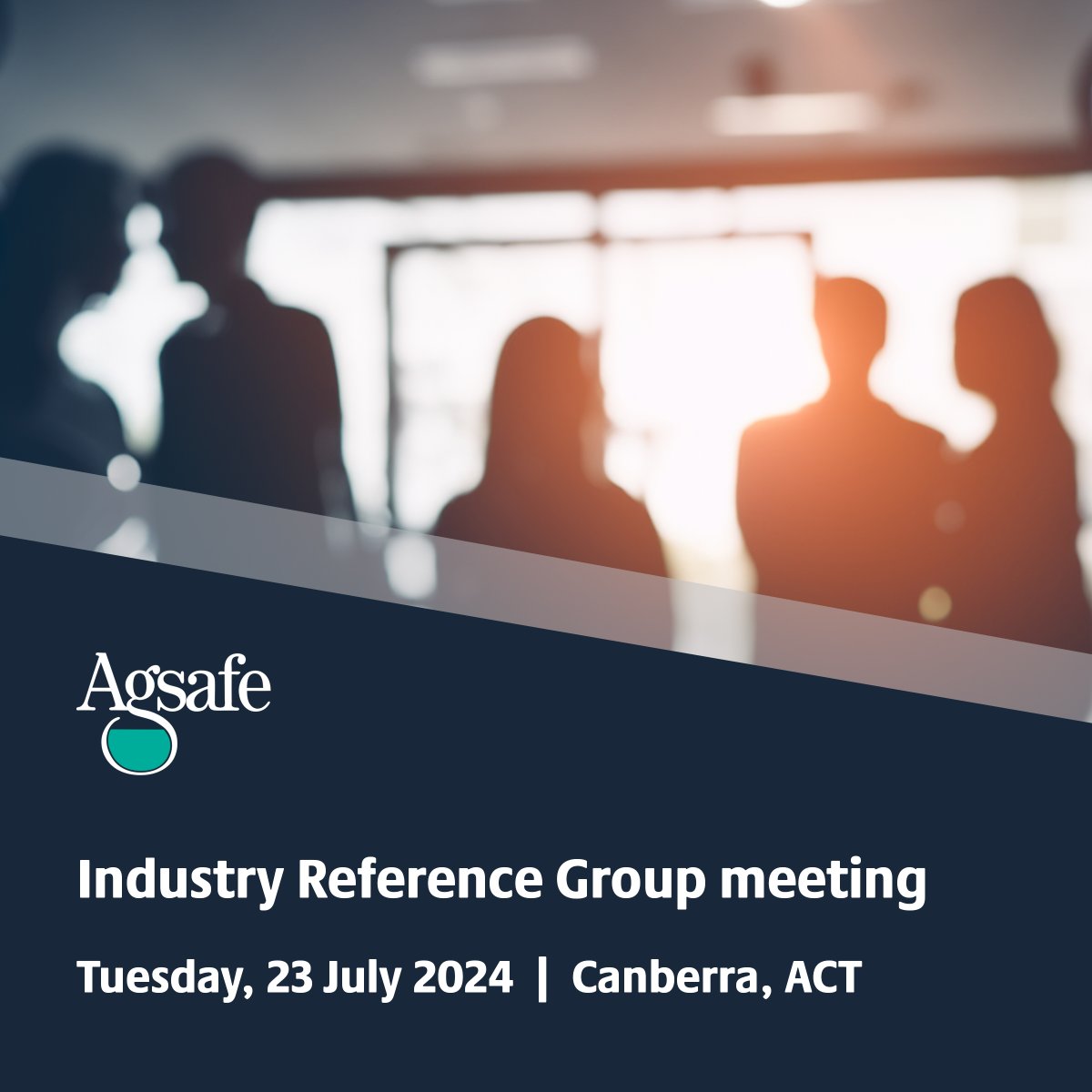 AgsafeOz's tweet photo. We're excited to announce our next Industry Reference Group meeting will be on 23 July 2024, in Canberra, ACT. If you are an Agsafe Member, come along and contribute to a safer, more efficient agricultural chemical industry. For more info or to register - https://t.co/808g4775HX https://t.co/YqwLQHzp5V