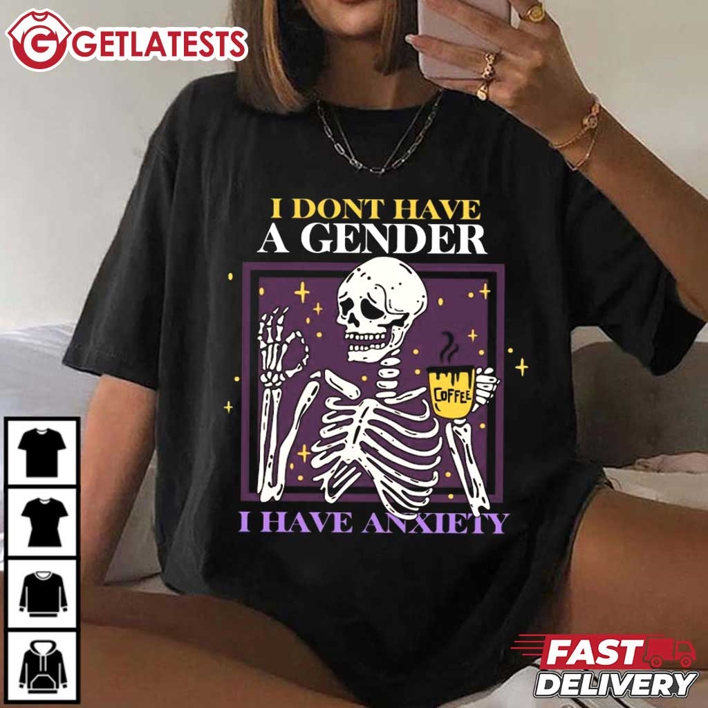 Non Binary Pride I dont have Gender I have Anxiety T-Shirt #NonBinaryPride #MentalHealthAwareness #getlatests getlatests.com/product/non-bi…