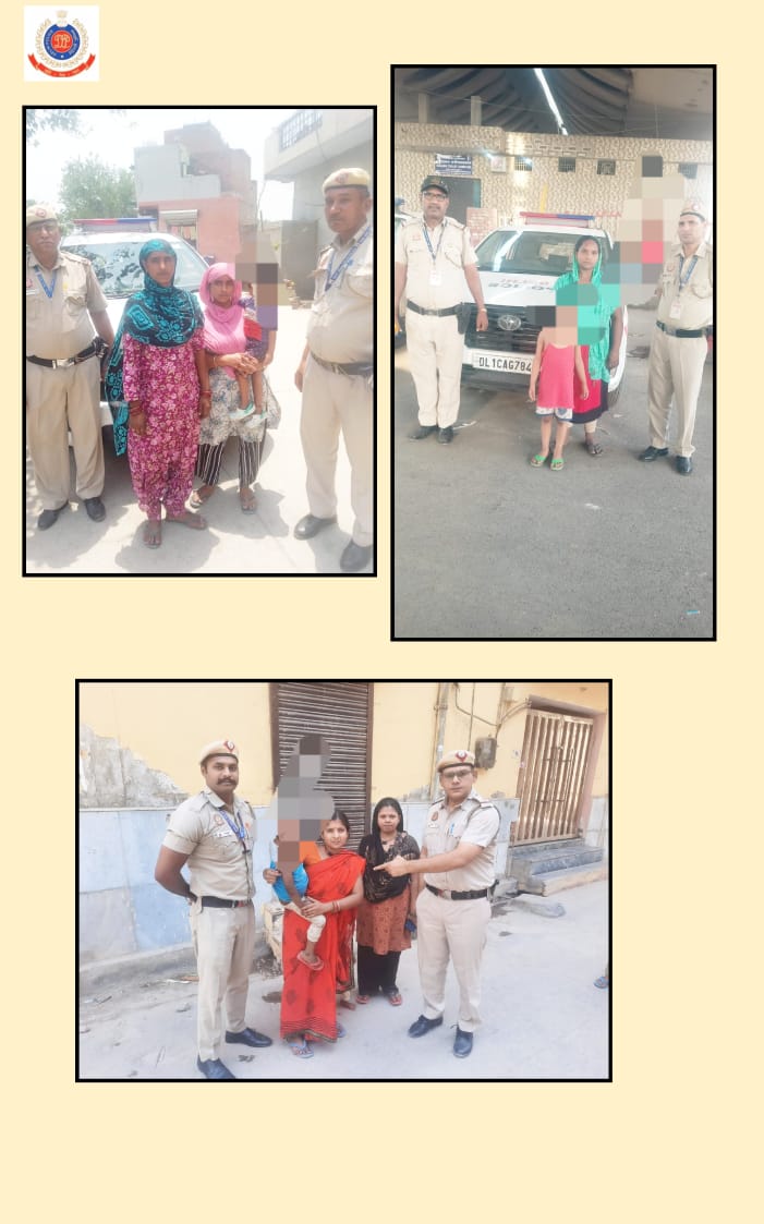 #Delhi #Police #PCR personnel reunited three #missing #children with their families. Not only brought smile to the families back but averted probable mishaps also. #OperationMilap #DelhiPoliceUpdates #PCRUpdates @DelhiPolice @CPDelhi