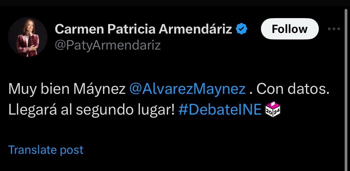 La seño @PatyArmendariz echándole porras a @AlvarezMaynez. ¡Así o más claro que ese sujeto solo quiere dividir el voto para favorecer a Sheinbaum!
