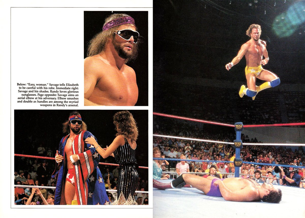 Profile of 'Macho Man' Randy Savage from WWF Superstars II magazine published in 1987. ☝🏻 #WWF #WWE #Wrestling #RandySavage