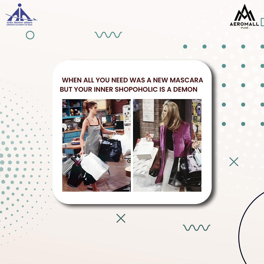 When a quick mascara run turns into a full-blown shopping spree—embrace your inner shopaholic at our mall! (ShoppingMall. Pune. Mall. Open24/7. AirportMall. Lohegaon) #shoppingaddict #mallvibes #shoptilyoudrop #retailtherapy #newmascara #innerdemon #fashionfinds