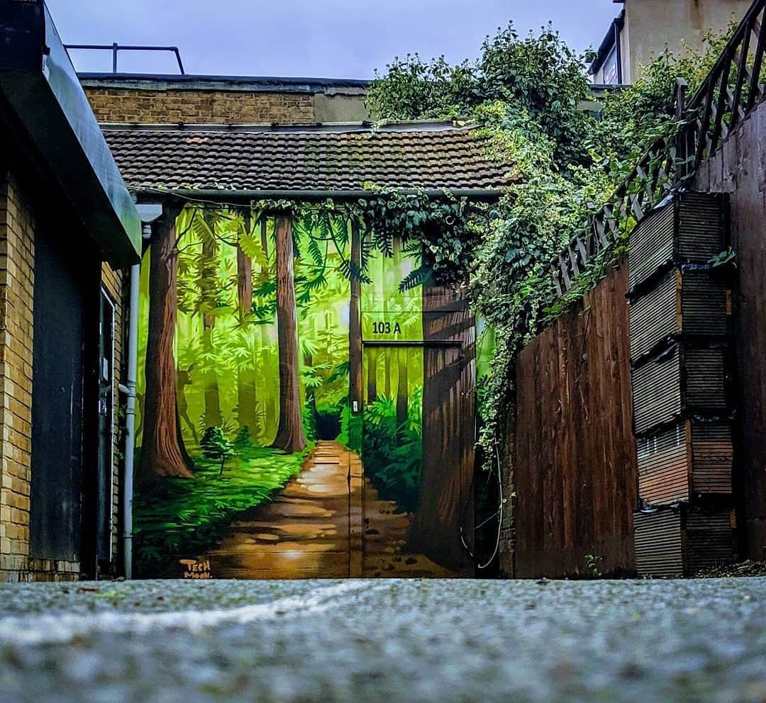 #StreetArt by Tech Moon📍London, UK 🇬🇧 #GoodMorningEveryone 🌞🌿