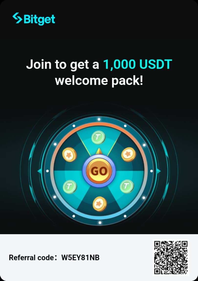 Please～I'm trying to get 100 USDT for free. Can you help me? You can also participate and get it！#FortuneWheel #Bitget
@bitgetglobal
@BitgetWallet
@bitgetglobal
@BGWalletDaily
bgportable.com/referral/regis…