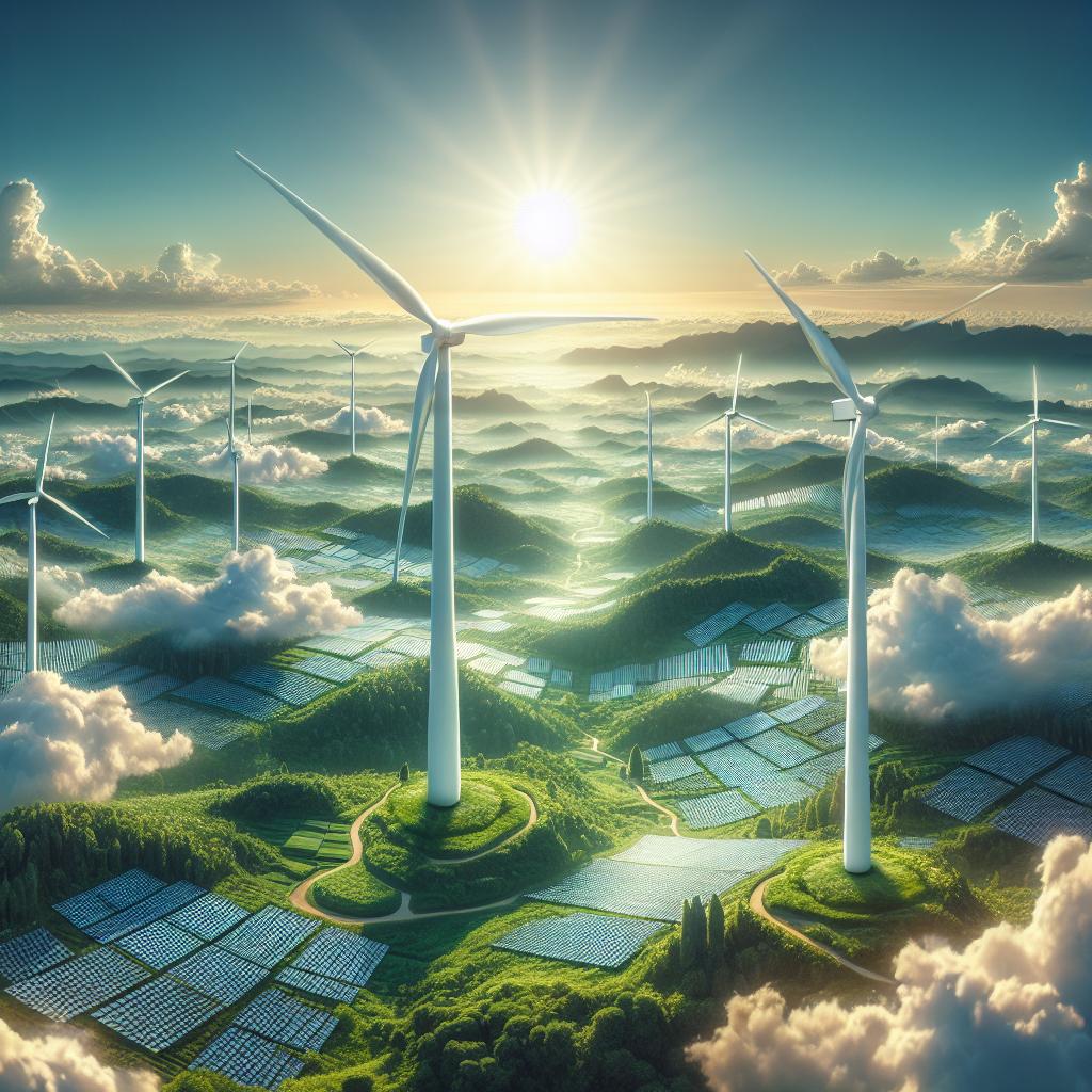Switching to renewable energy sources like solar and wind can drastically reduce greenhouse gas emissions, helping to combat climate change. The future is brighter and greener with renewables! 🌍🌿 #RenewableEnergy #GreenEnergy #SustainableFuture #ClimateAction