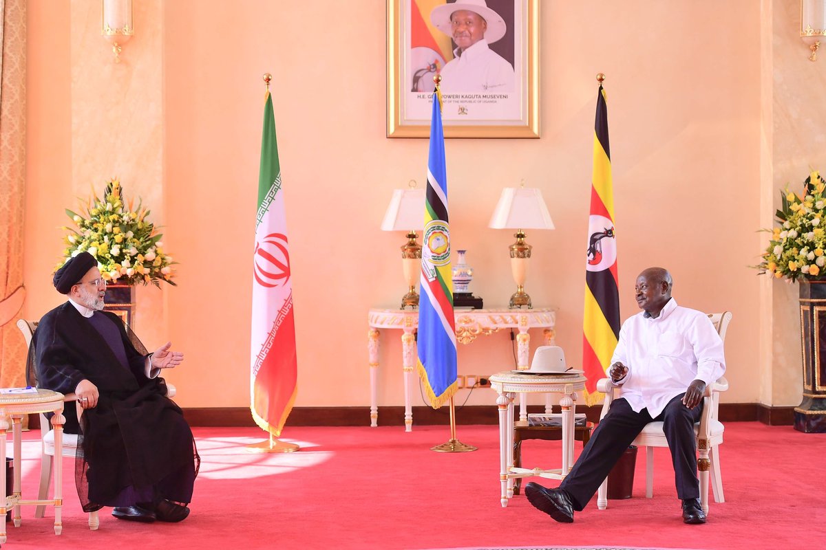 President Museveni while meeting H.E Ebrahim Raisi in July last year joked to him that he was already president before being president because of the name Raisi. “ You are already called Raisi and you are a Raisi, so you are Raisi Raisi”