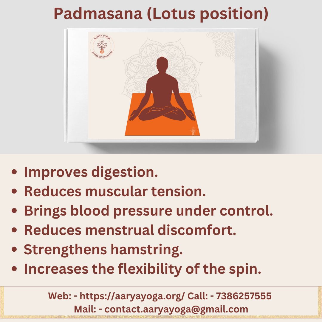 The posture of the Day, is 'Padmasana'. Have a healthy day. #poseoftheday #pictureoftheday #asanaoftheday #aaryayoga #asanas #yoga #theaaryayoga #yogattc #USALLIANCE #healthyyoga
