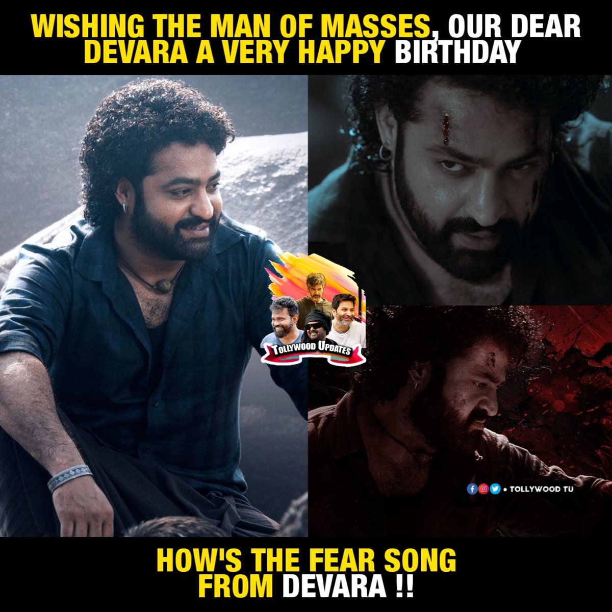 Birthday wishes to Man of Masses #JrNTR #Devara first song : youtu.be/CKpbdCciELk?si… #HappyBirthdayNTR